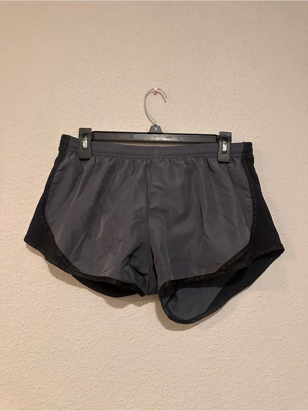 Soffe Women's Athletic Running Shorts in Gray and Black